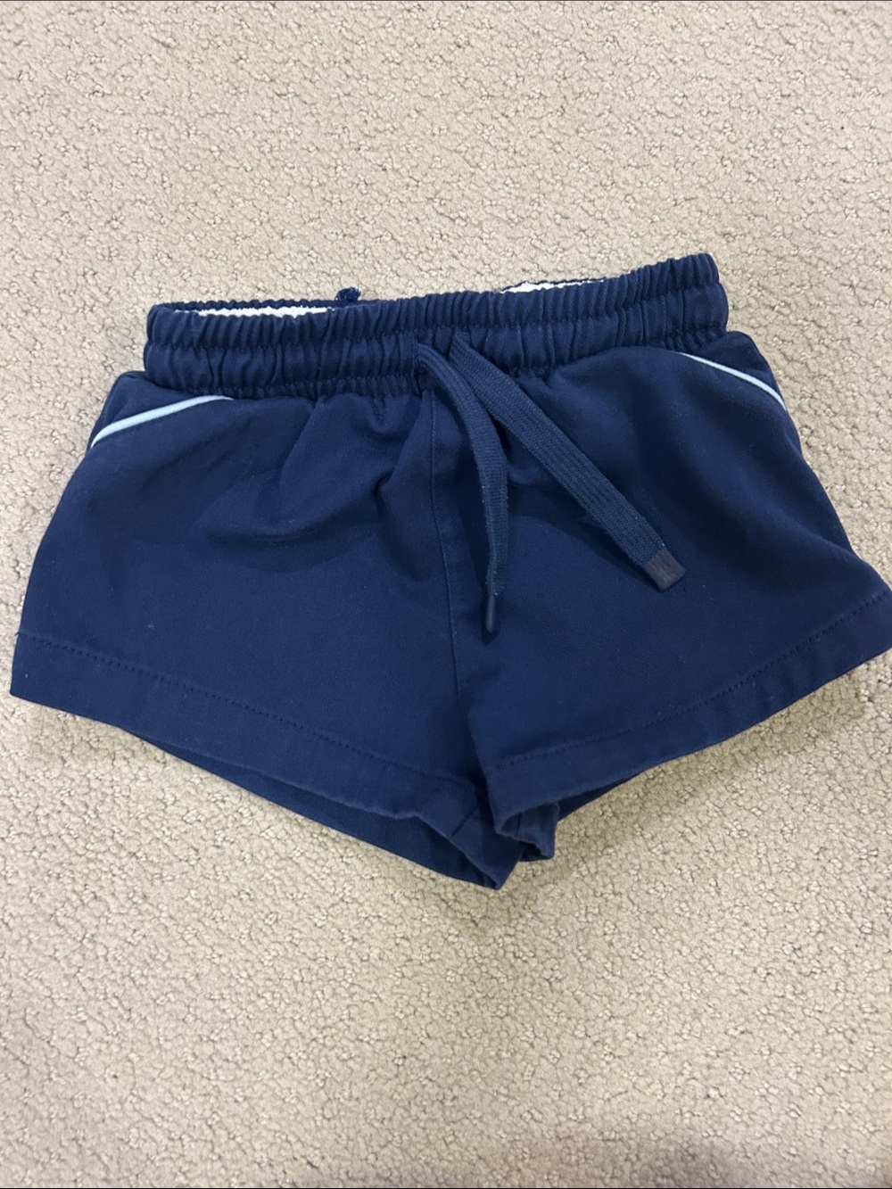 Cadets Classic Cotton Shorts in navy with blue trim